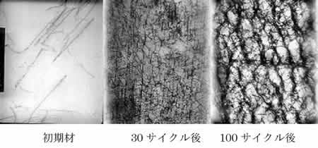 図２　繰返し負荷後の転位構造