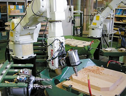 家具工場の自動化工程