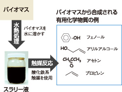 図2 バイオマスからの有用化学物質合成