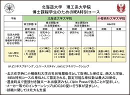 MBA特別コース説明図