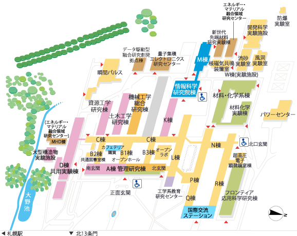 工学部エリア全体図