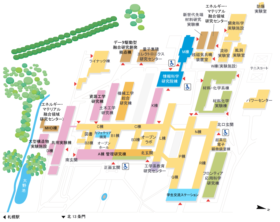 工学部エリア全体図