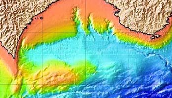 紀伊水道の海底地形