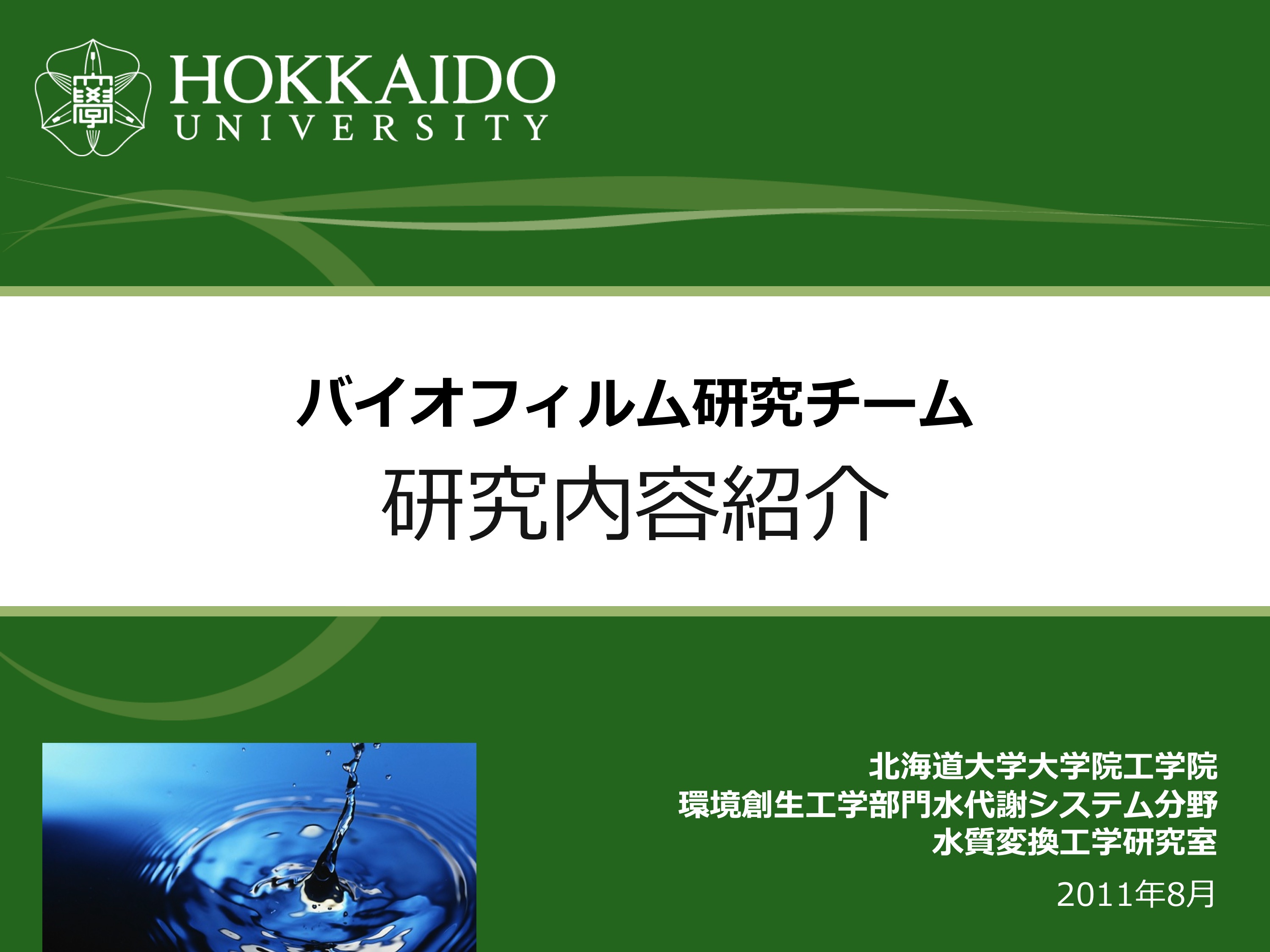 バイオフィルム研究チーム研究内容紹介