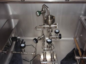 Fig. 2: Human-operated prototype machine that was used to confirm the principle of  the water vapor transimision measurement